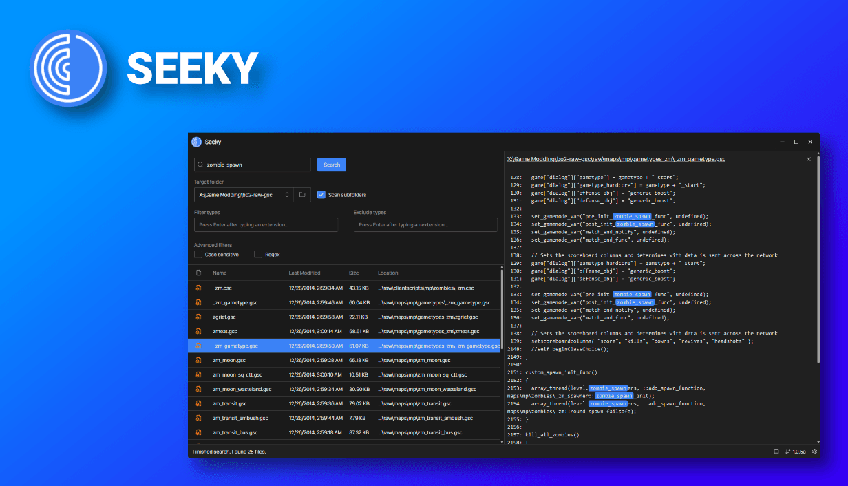 Seeky out now!